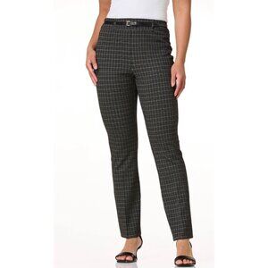Vylette High Rise Pants Legging Women's Size L Plaid Preppy Casual Travel Career